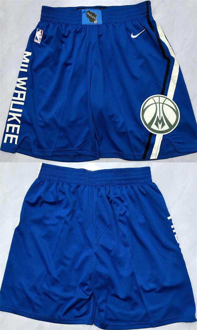 Men%27s Milwaukee Bucks Royal Shorts->nba shorts->NBA Jersey